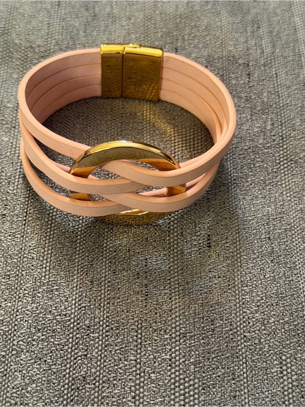 Gold Accent Blush Wrap Bracelet - Women Jewelry magnetic closure